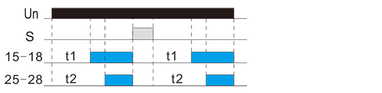 双延时时间继电器功能图